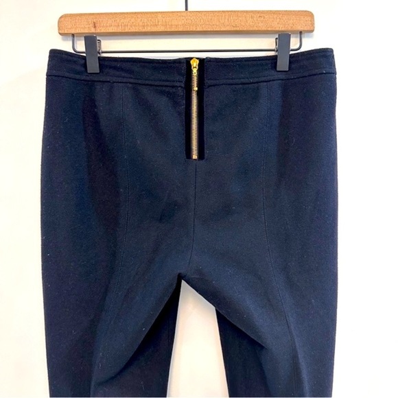 ERIN SNOW black skinny pant wool zipper ankles - Picture 5 of 6